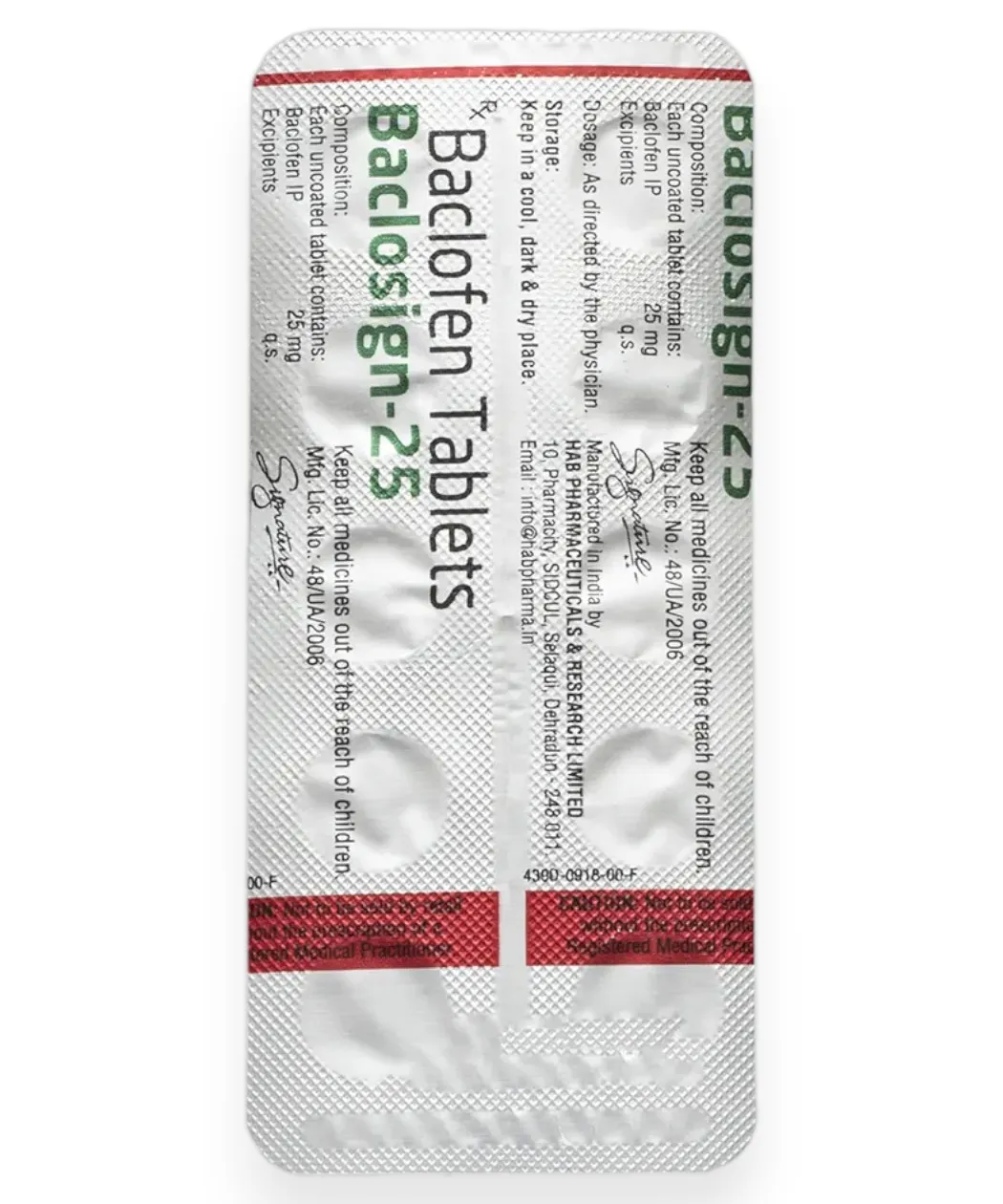 Baclosign 25Mg Tab-2