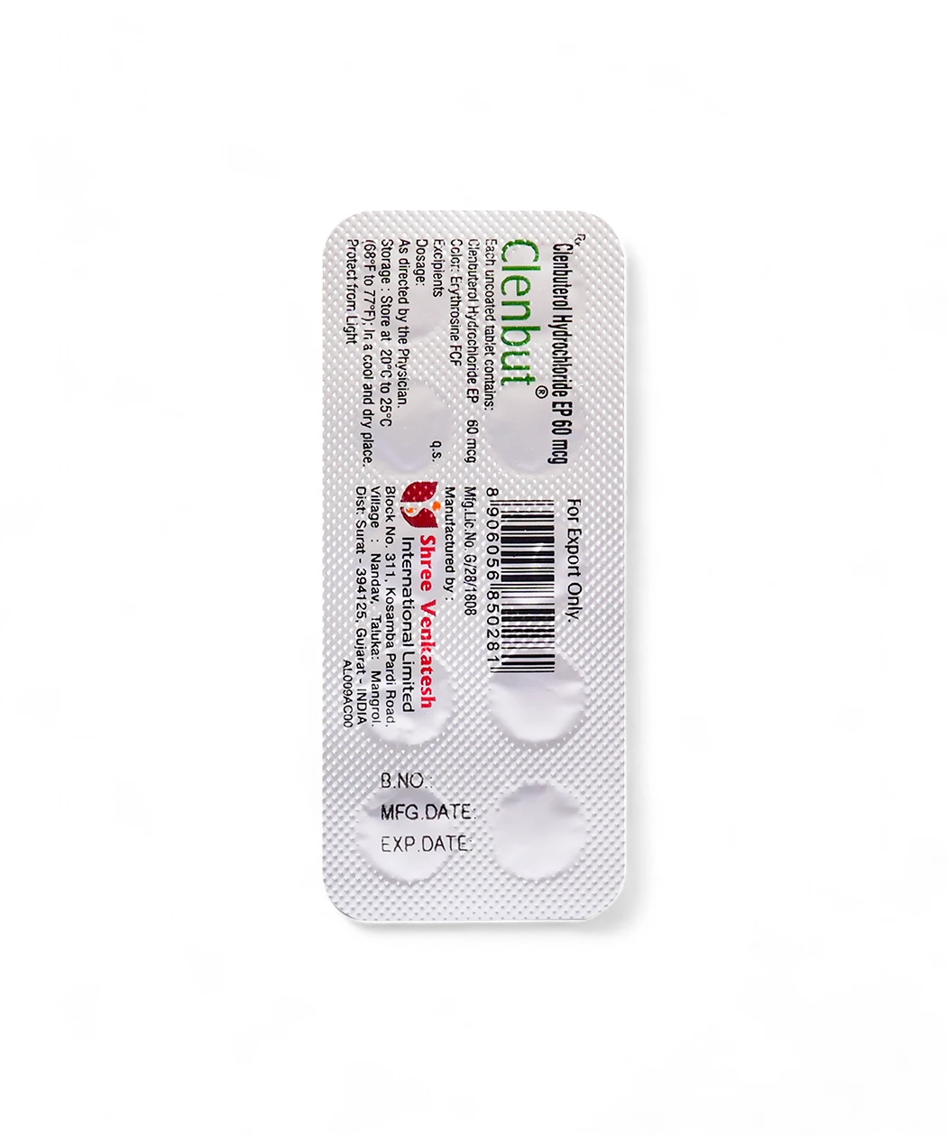 Clenbut 60mcg 10 Tablets-3