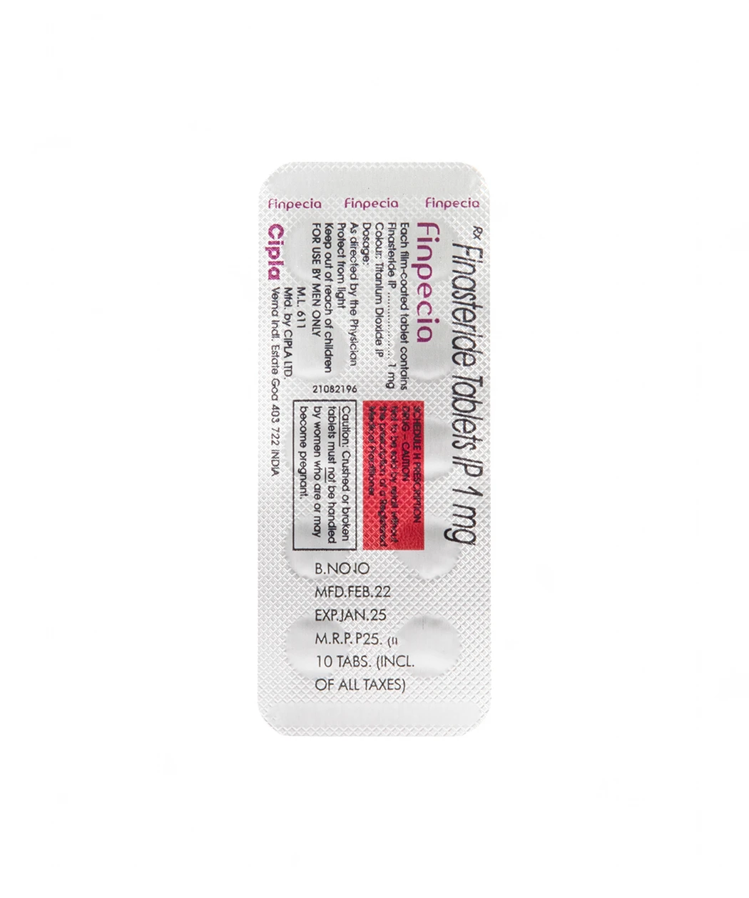 Finpecia 1mg 10 Tablets-4