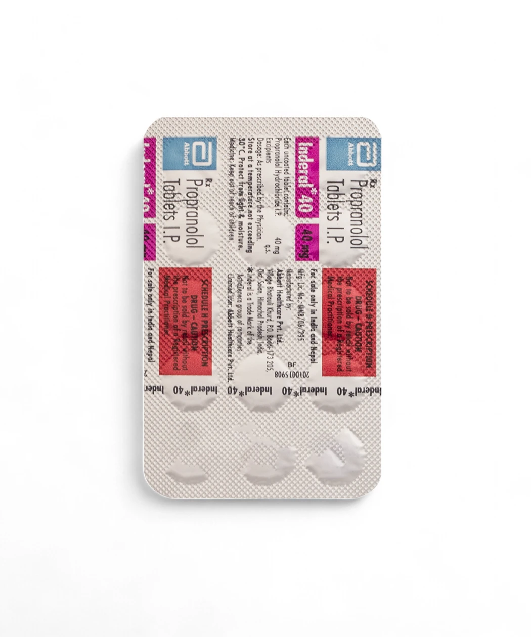 Inderal 40mg 15 Tablets-4