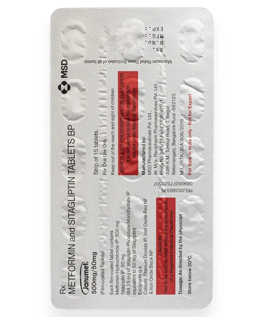 Janumet 500Mg 50Mg Tab-5
