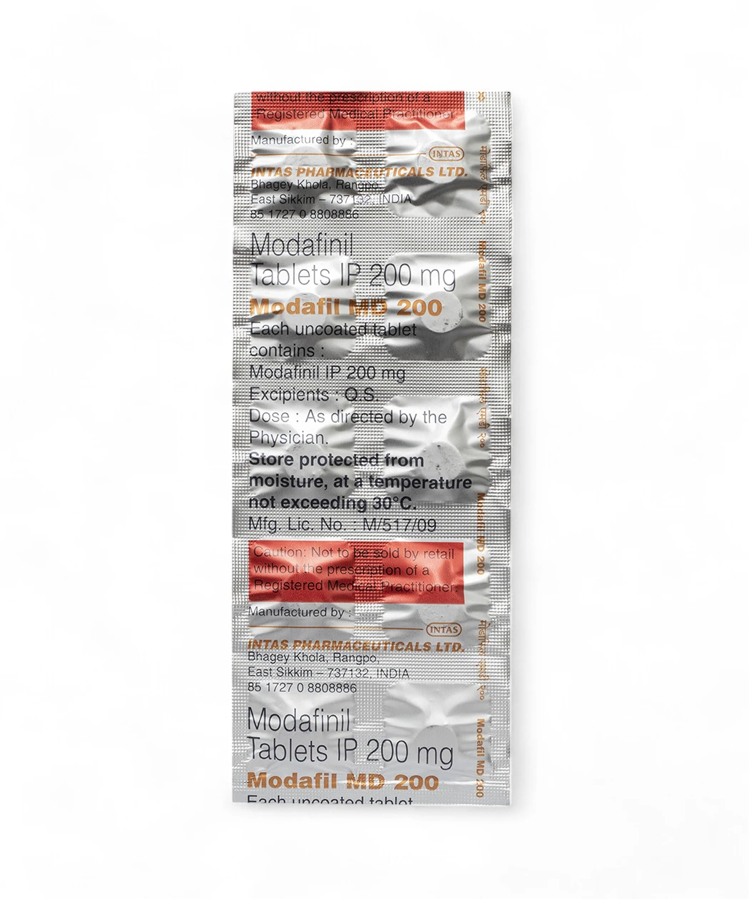 Modafil MD 200mg 10 Tablets-3