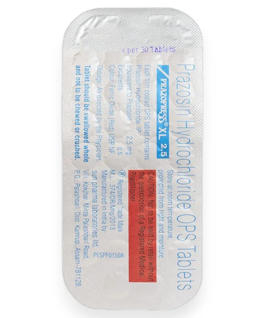 Prazopress Xl 2.5Mg Tab-3