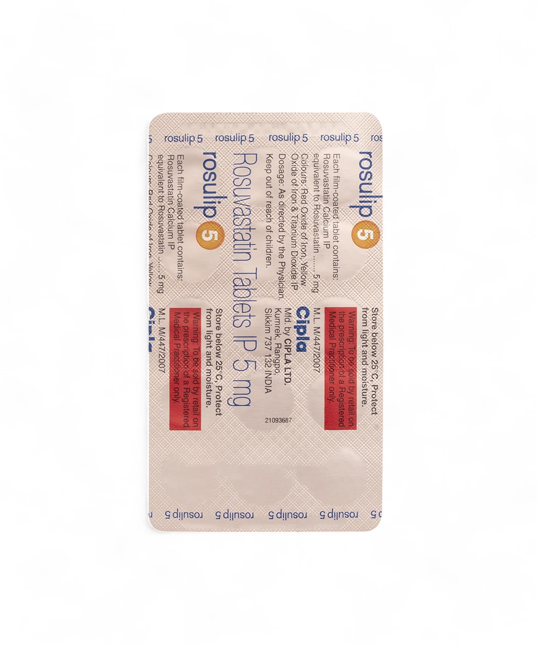 Rosulip 5mg 15 Tablets-4